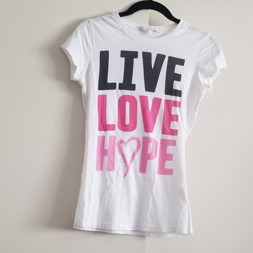 Charlotte Russe Susan Komen Breast Cancer Shirt B2